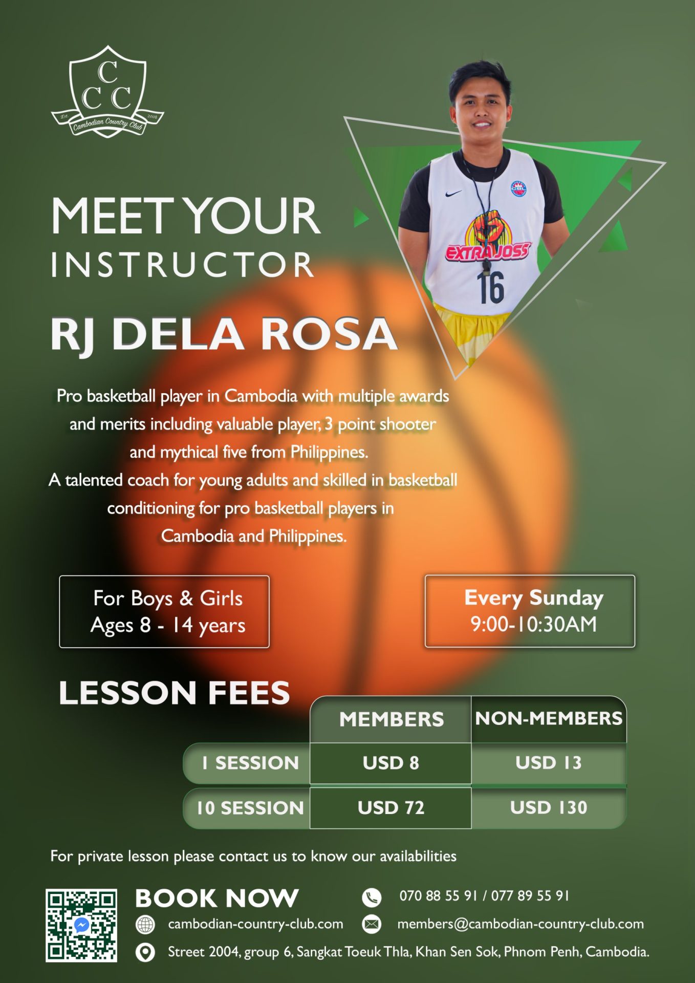 Basketball Cambodian Country Club Hotel in Phnom Penh